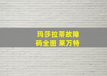 玛莎拉蒂故障码全图 莱万特